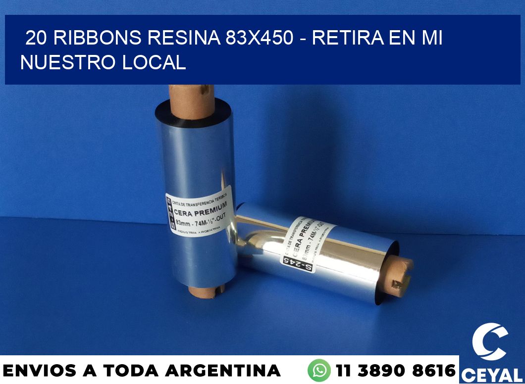 20 Ribbons resina 83×450 – retira en mi nuestro local