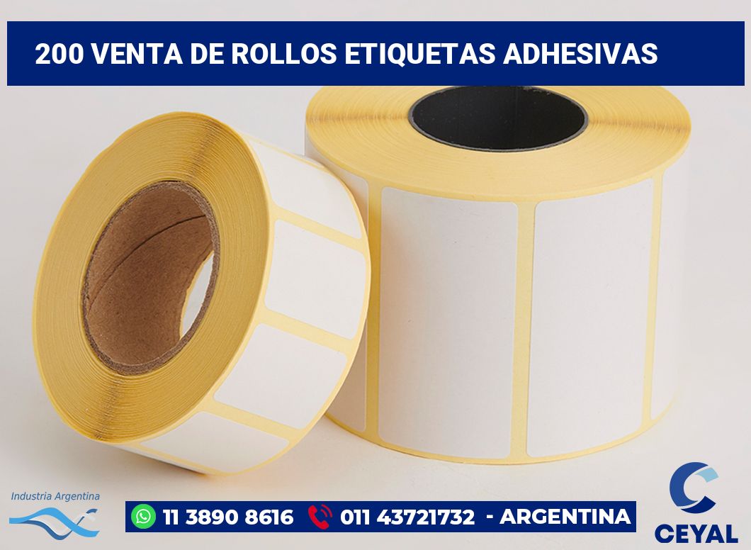 200 Venta de rollos etiquetas adhesivas
