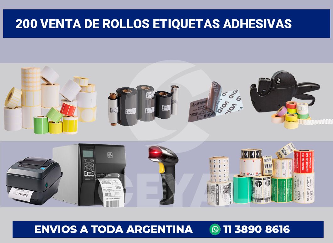 200 Venta de rollos etiquetas adhesivas