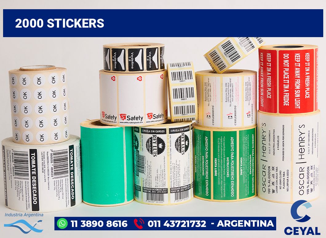2000 Stickers