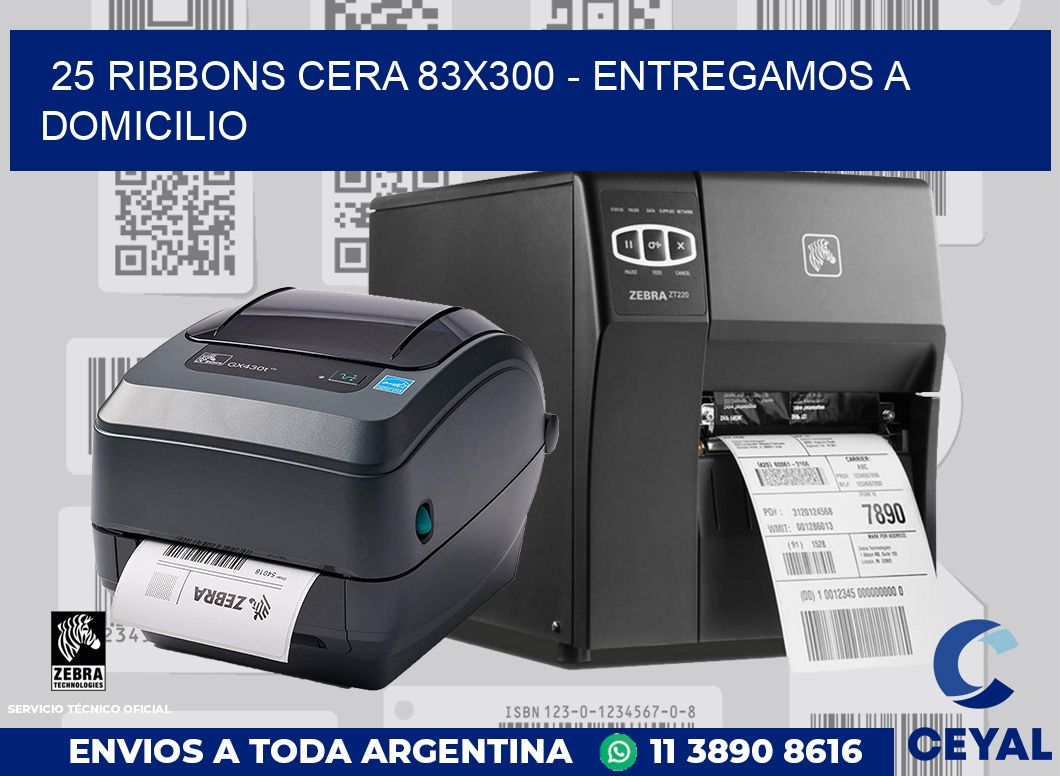 25 Ribbons cera 83x300 - entregamos a domicilio