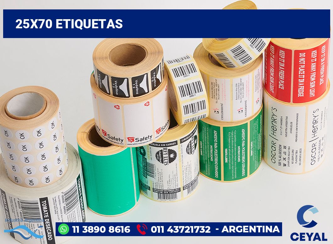 25x70 Etiquetas