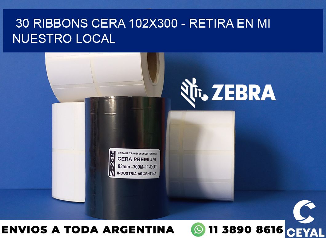 30 Ribbons cera 102x300 - retira en mi nuestro local