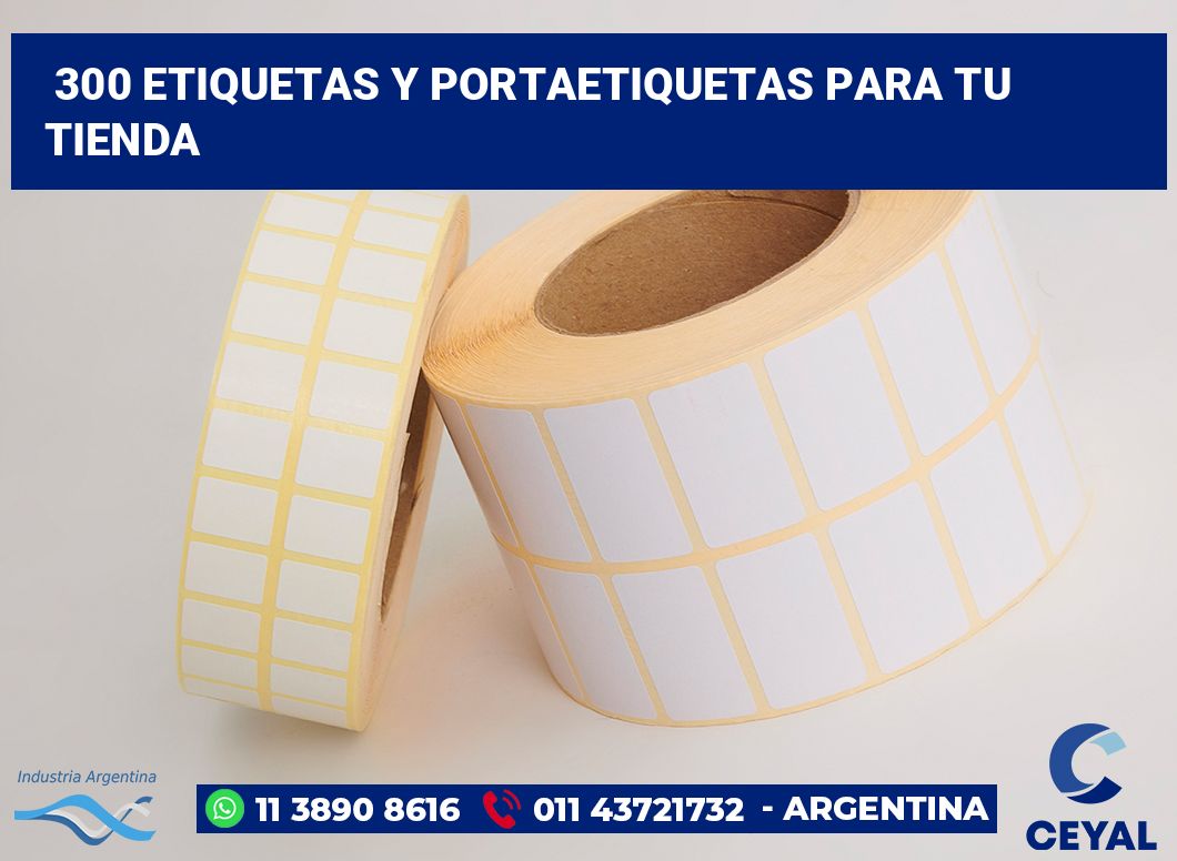 300 Etiquetas y portaetiquetas para tu tienda