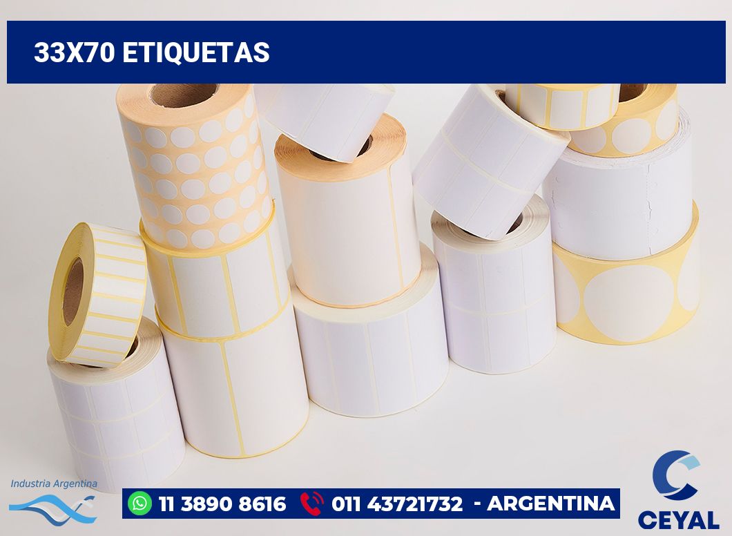 33x70 Etiquetas