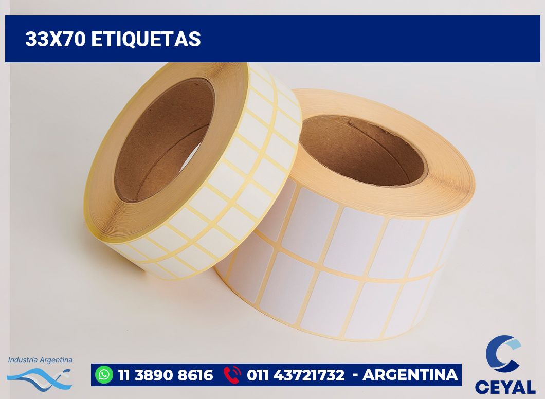 33x70 Etiquetas