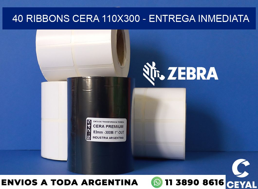 40 Ribbons cera 110x300 - Entrega inmediata