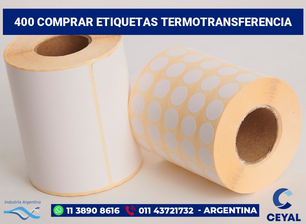 400 Comprar etiquetas termotransferencia