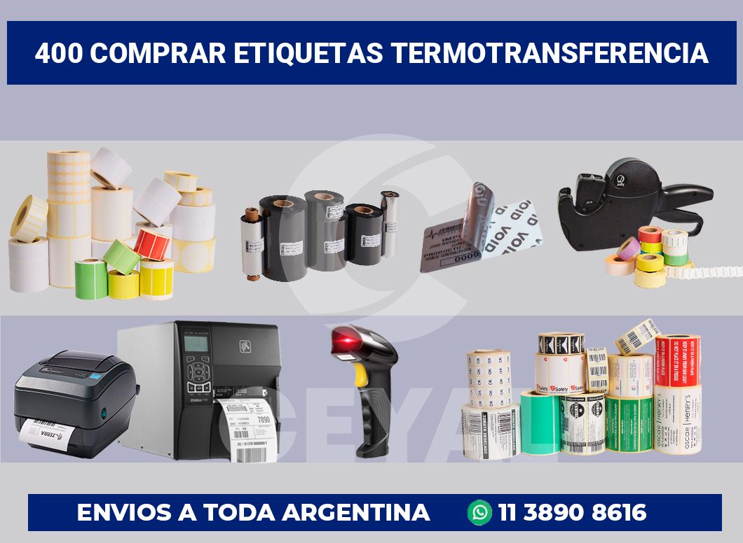 400 Comprar etiquetas termotransferencia