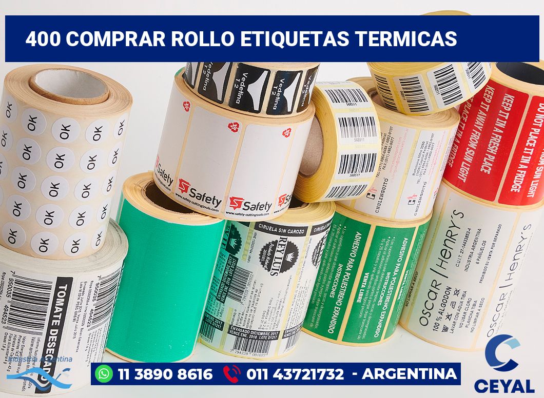 400 Comprar rollo etiquetas termicas