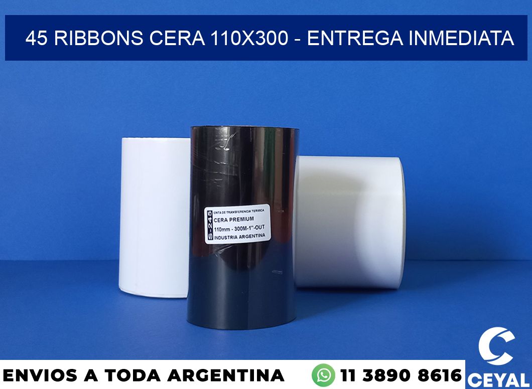 45 Ribbons cera 110×300 – Entrega inmediata