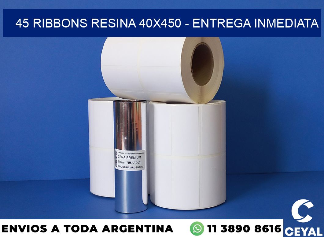 45 Ribbons resina 40×450 – Entrega inmediata