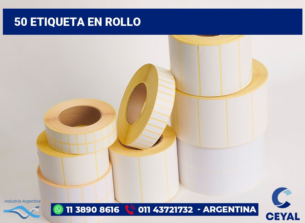 50 Etiqueta en rollo