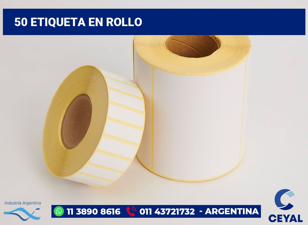 50 Etiqueta en rollo