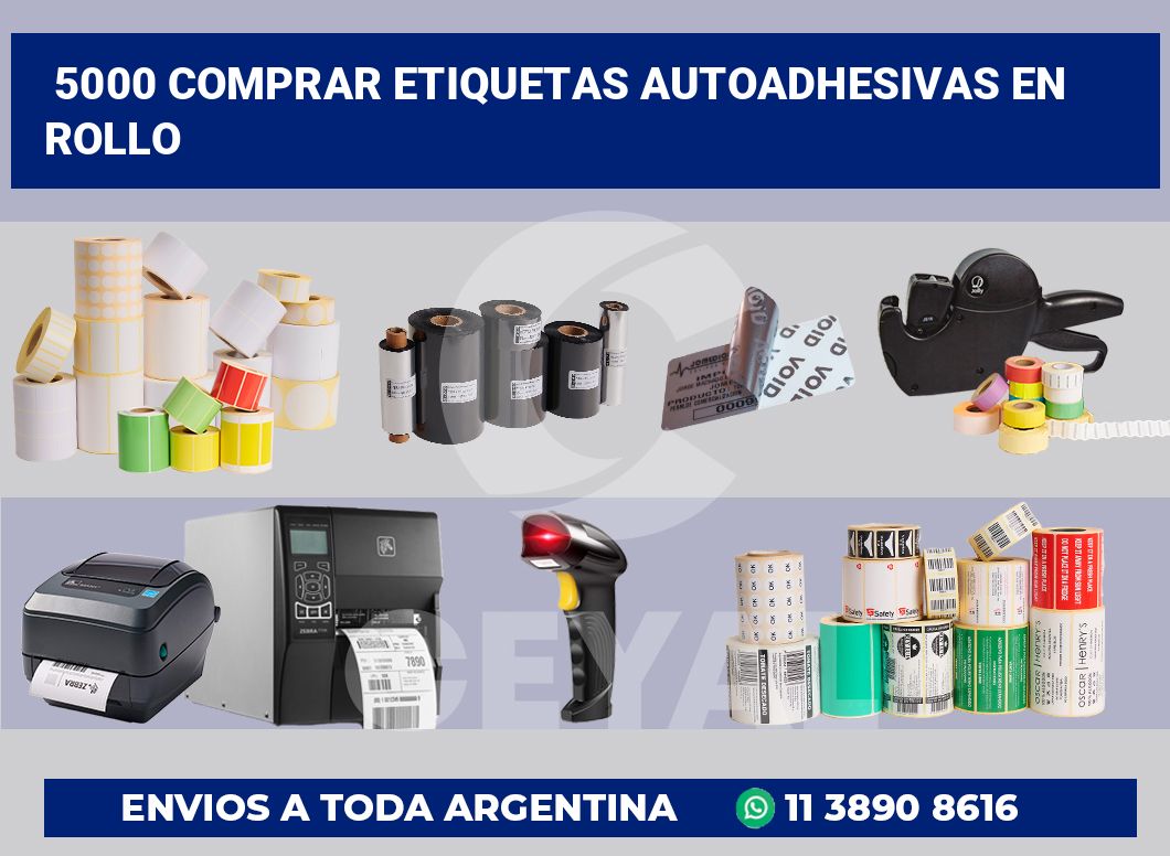 5000 Comprar etiquetas autoadhesivas en rollo