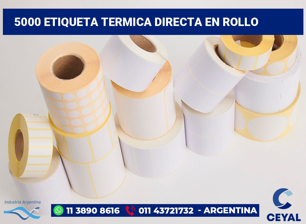 5000 Etiqueta termica directa en rollo