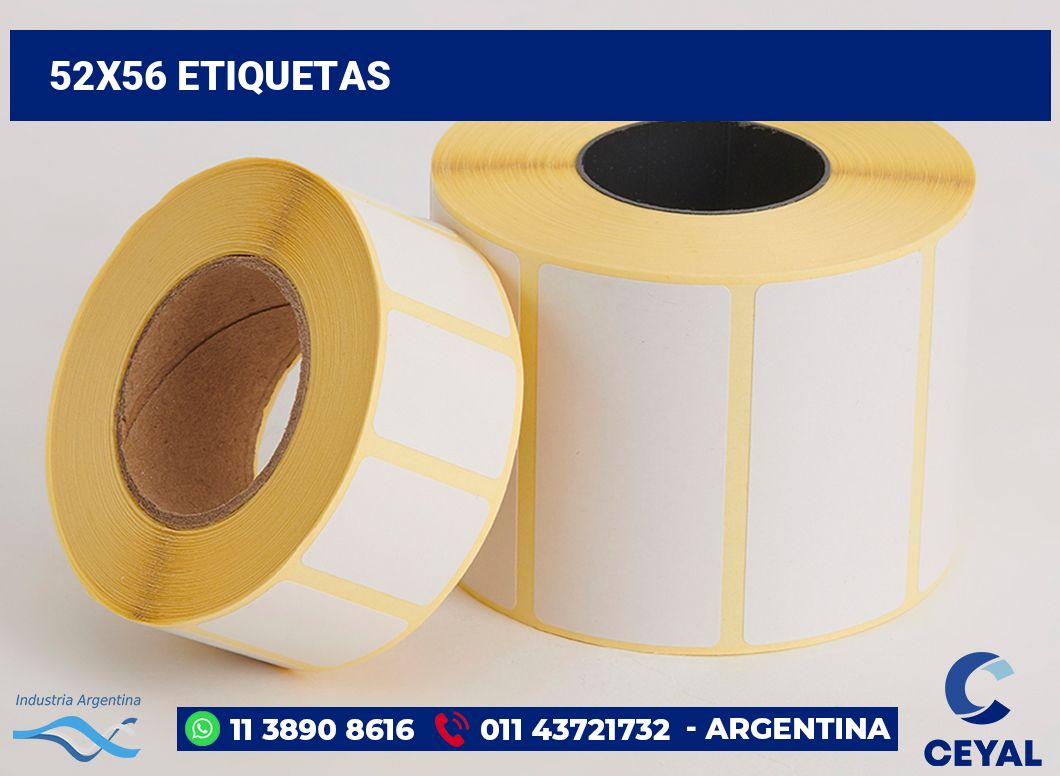 52x56 Etiquetas
