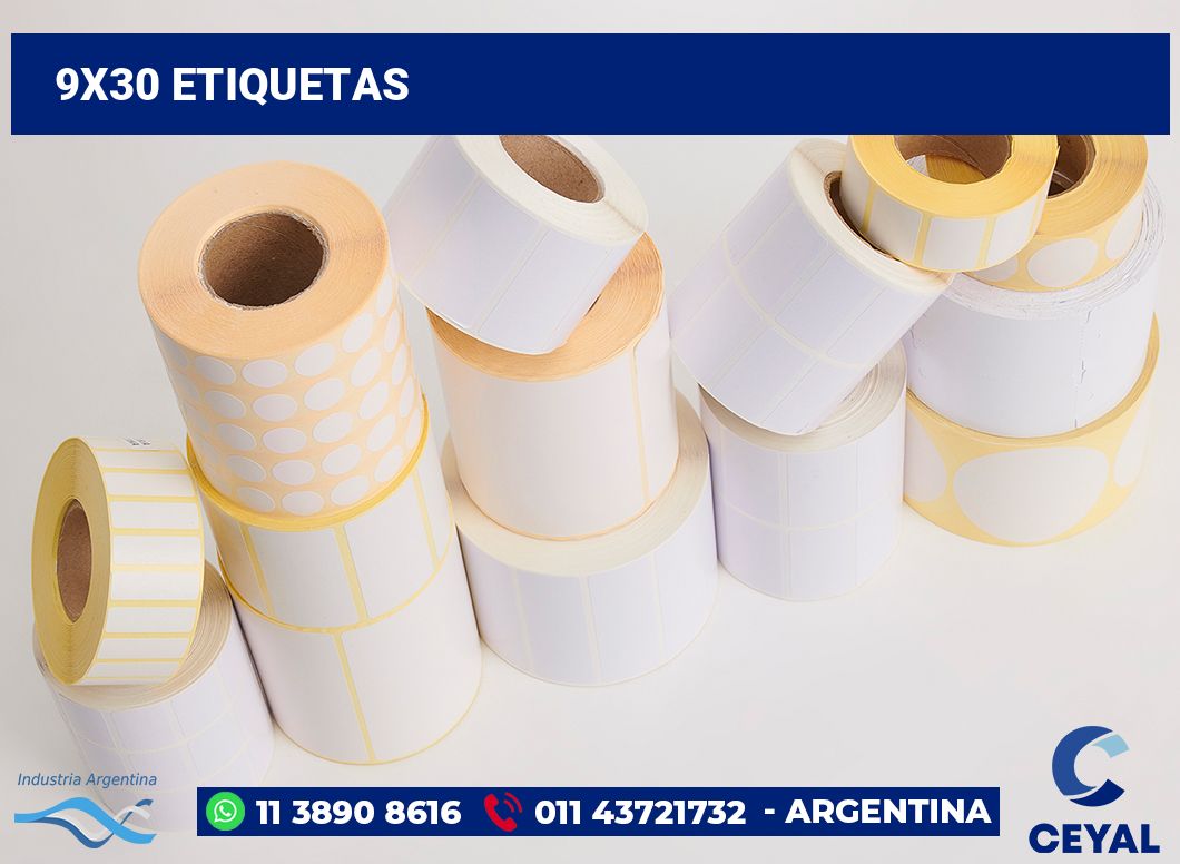 9x30 Etiquetas