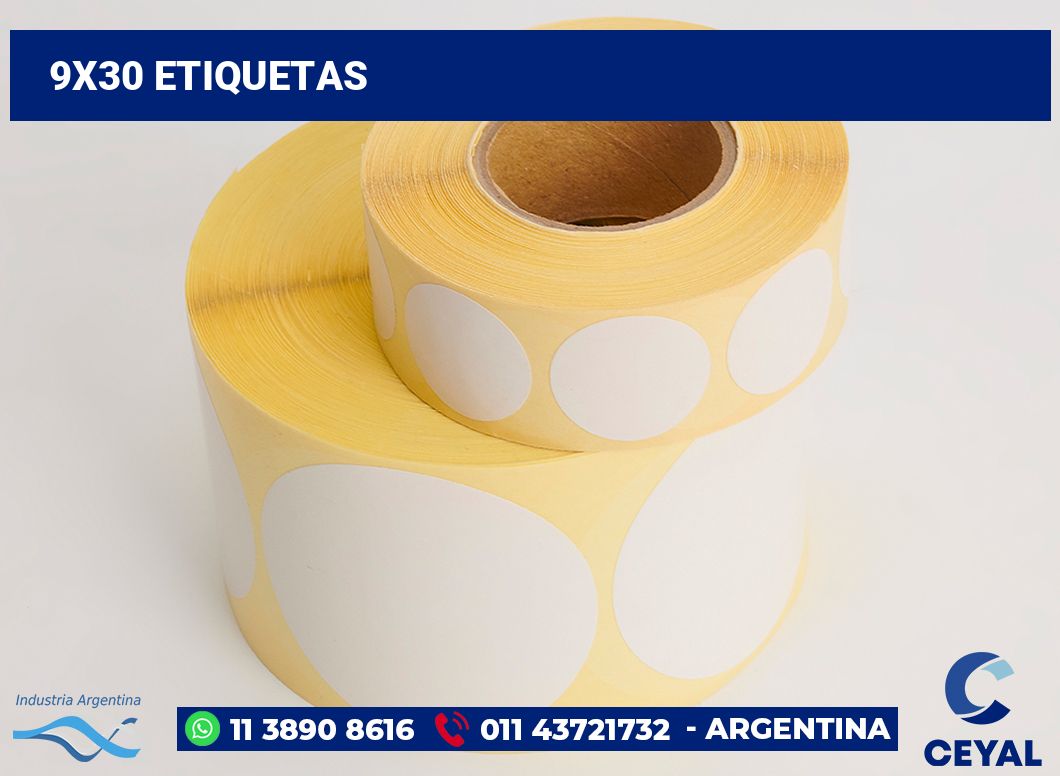 9x30 Etiquetas