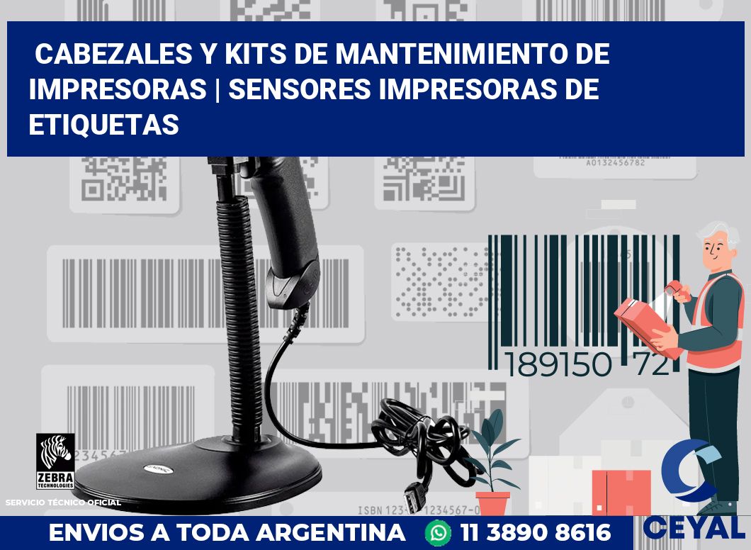 Cabezales y kits de mantenimiento de impresoras | Sensores impresoras de etiquetas