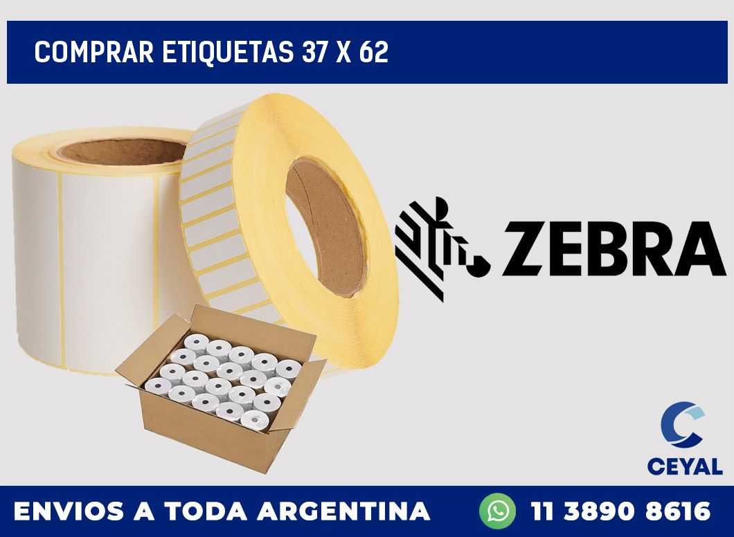Comprar etiquetas 37 x 62