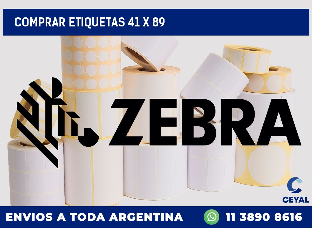 Comprar etiquetas 41 x 89