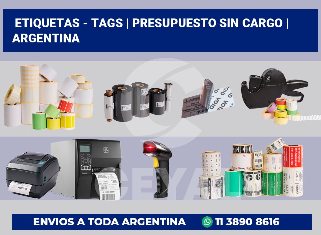 Etiquetas – tags | Presupuesto sin cargo | Argentina