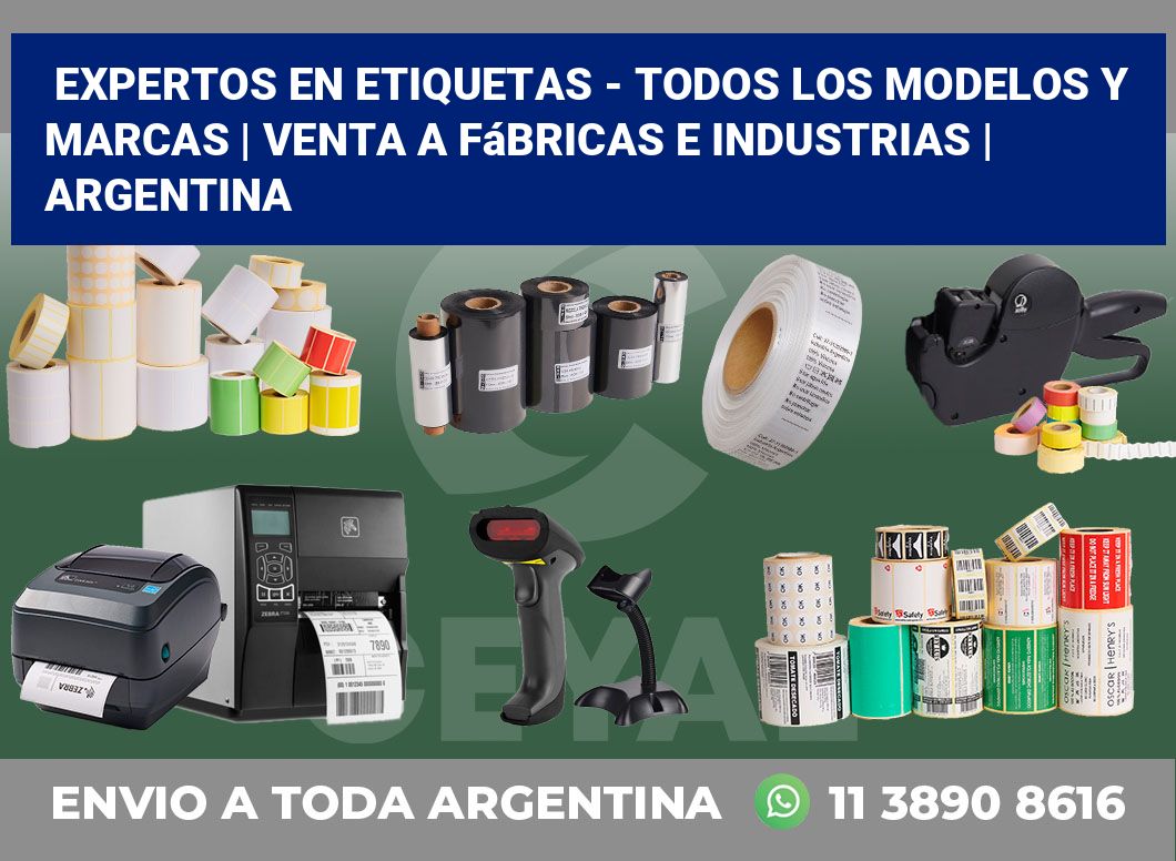Expertos en etiquetas – Todos los modelos y marcas | Venta a fábricas e industrias | Argentina