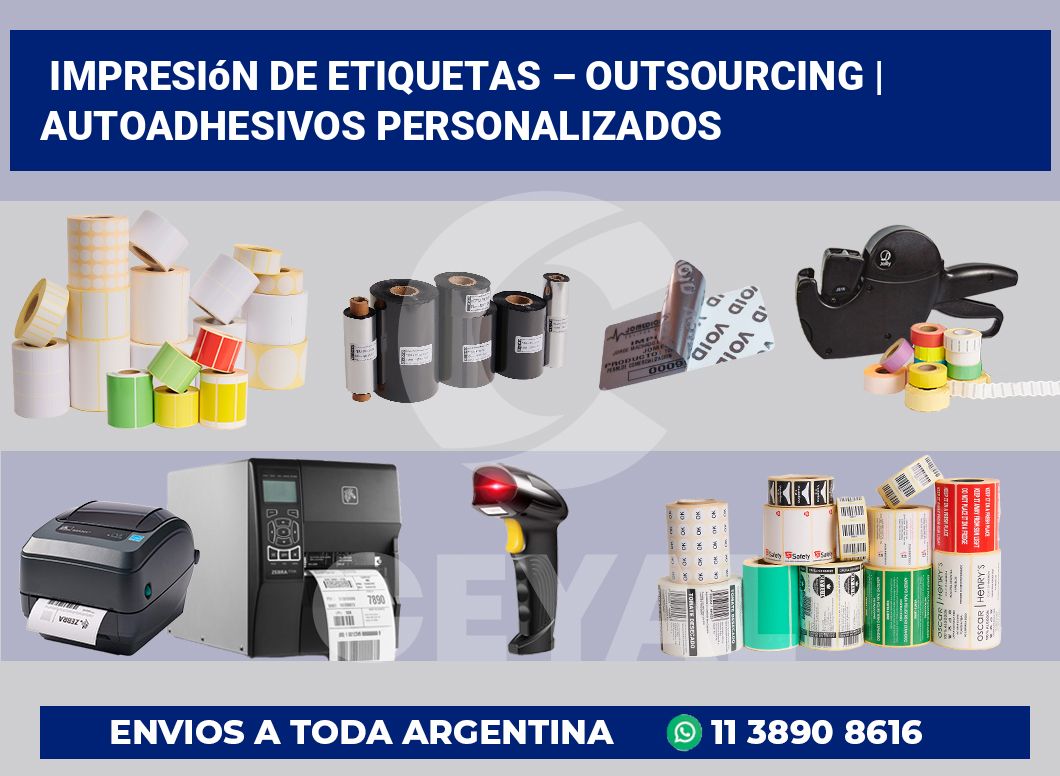 Impresión de etiquetas – Outsourcing | Autoadhesivos personalizados