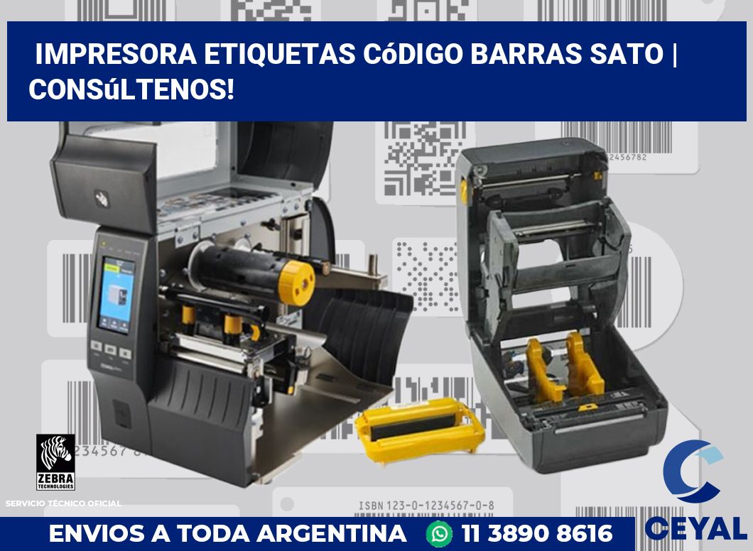 Impresora etiquetas Código barras Sato | Consúltenos!
