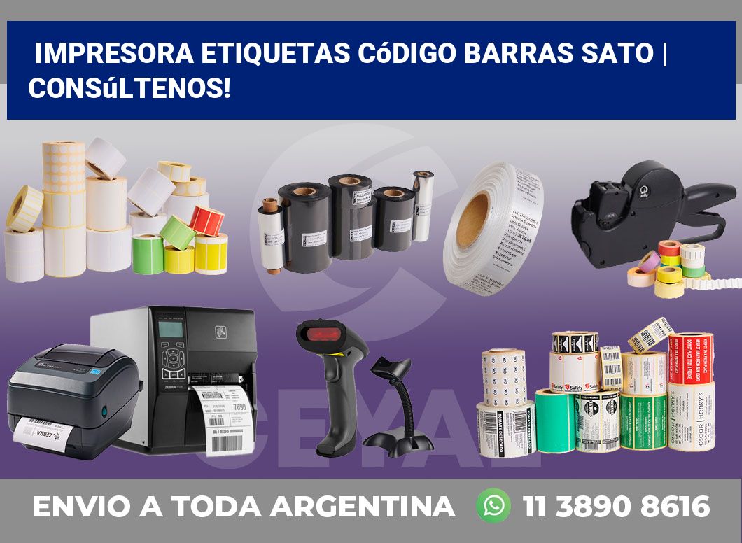 Impresora etiquetas Código barras Sato | Consúltenos!