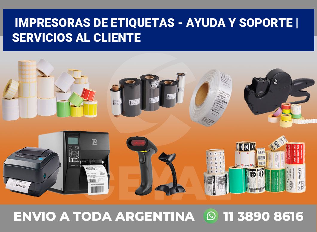 Impresoras de etiquetas – ayuda y soporte | Servicios al cliente