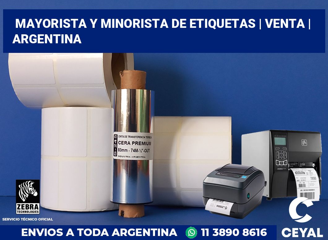 Mayorista y minorista de etiquetas | Venta | Argentina
