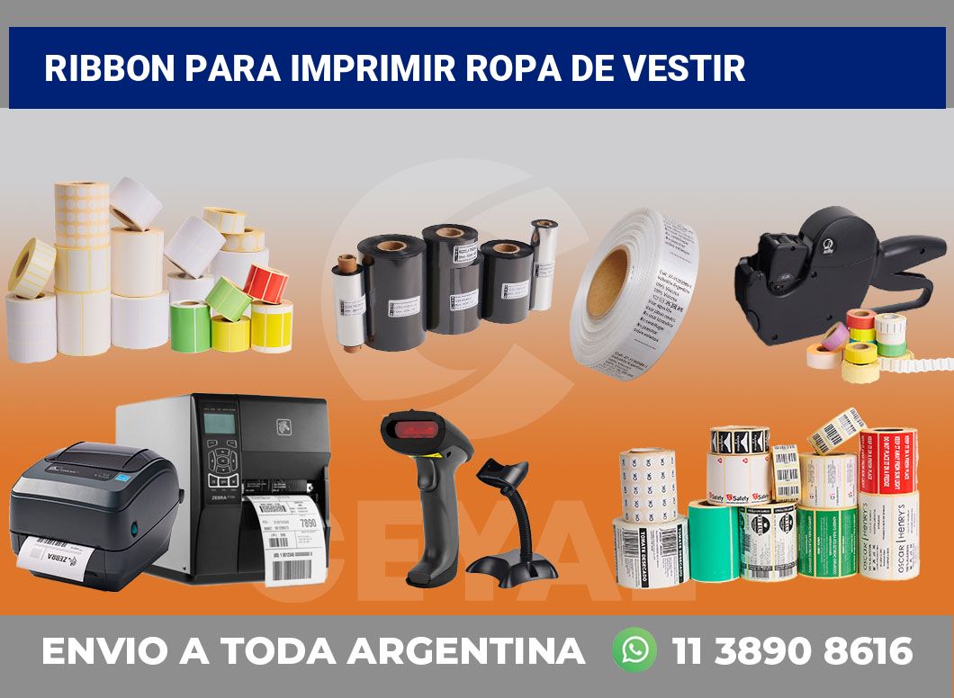 Ribbon para imprimir Ropa de vestir