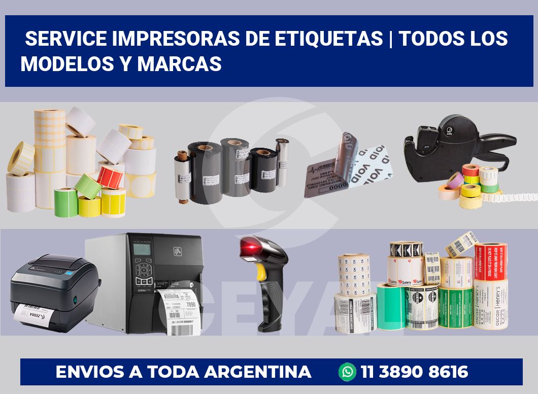 Service impresoras de etiquetas | Todos los modelos y marcas