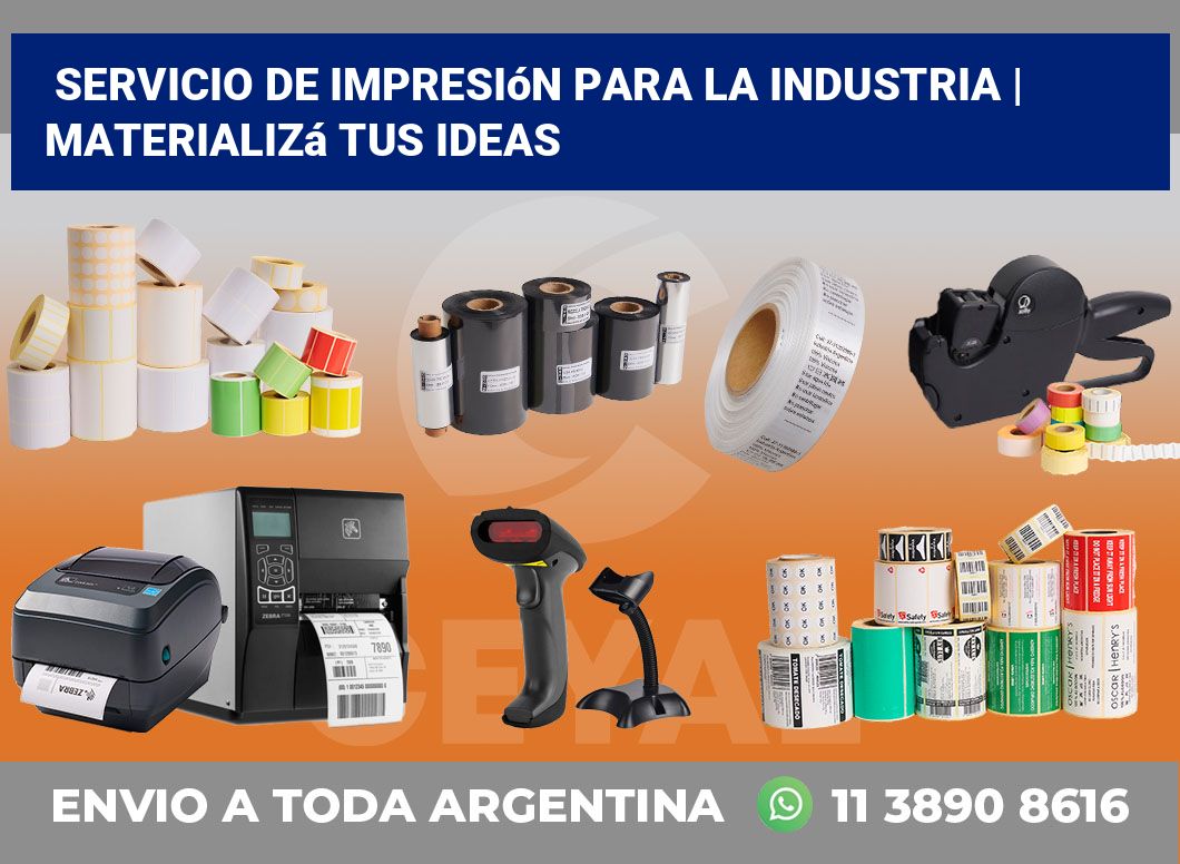 Servicio de impresión para la industria | Materializá tus ideas