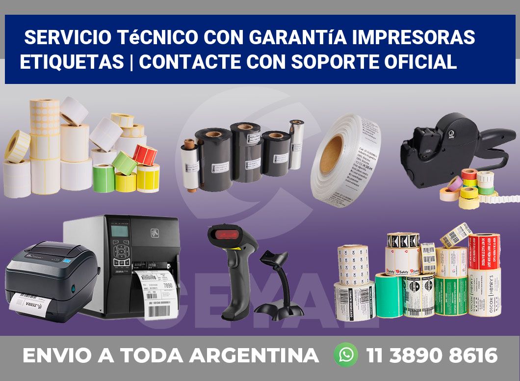 Servicio técnico con garantía impresoras etiquetas | Contacte con soporte oficial