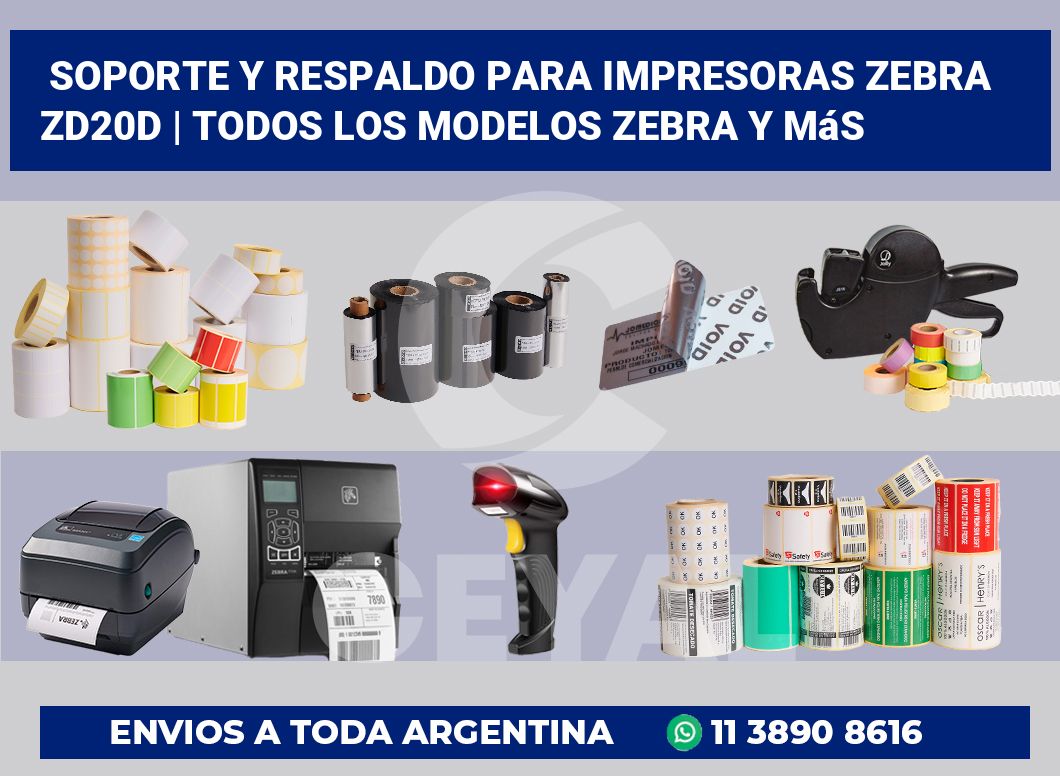 Soporte y respaldo para impresoras Zebra ZD20d | Todos los modelos Zebra y más