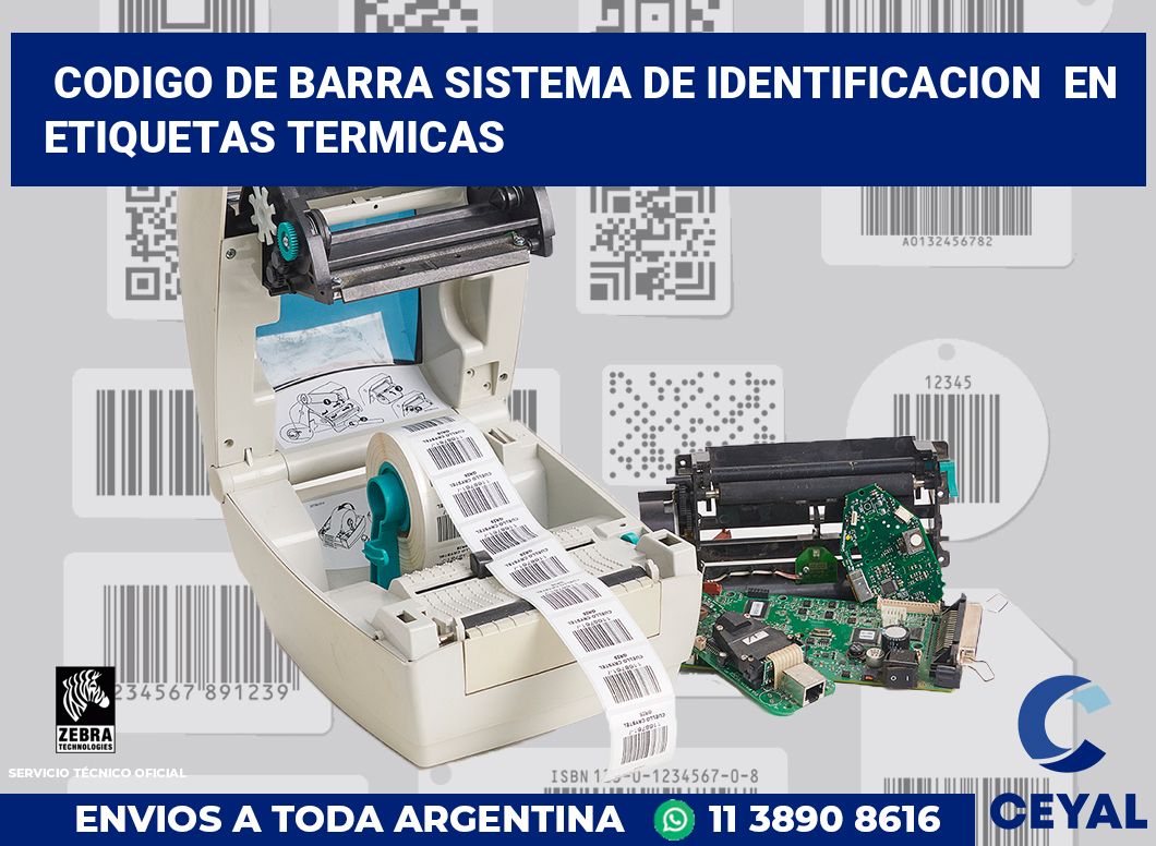codigo de barra sistema de identificacion  en etiquetas termicas