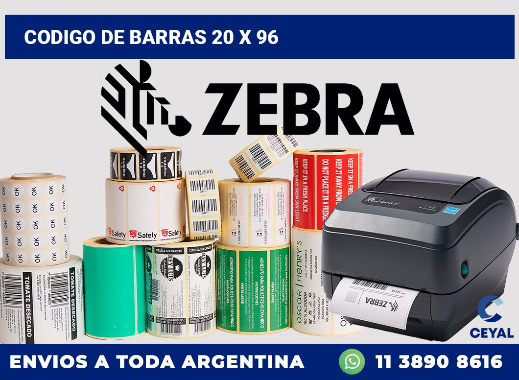 codigo de barras 20 x 96