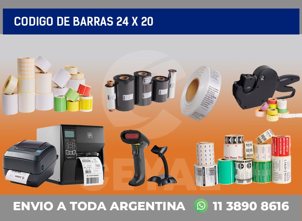 codigo de barras 24 x 20