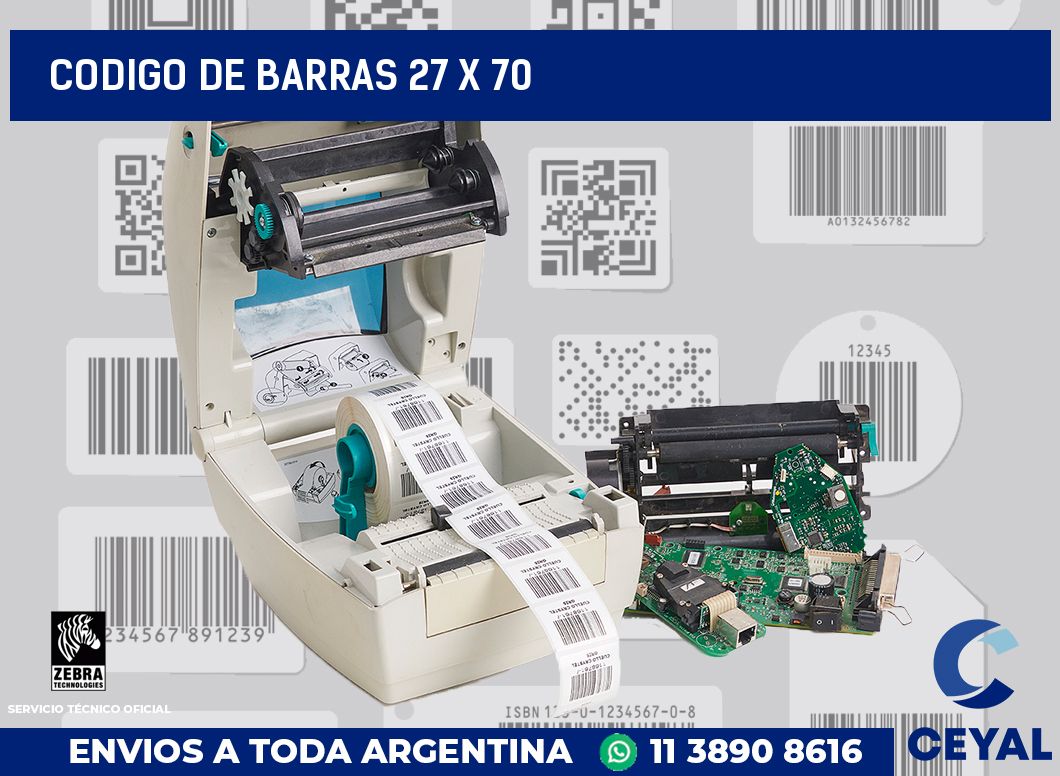 codigo de barras 27 x 70