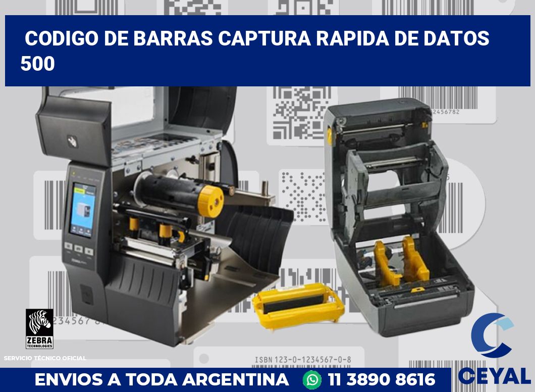 codigo de barras captura rapida de datos  500