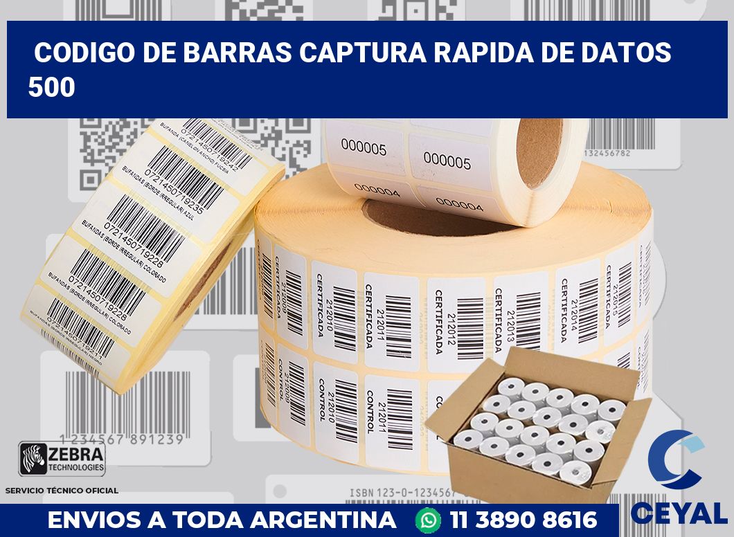 codigo de barras captura rapida de datos  500