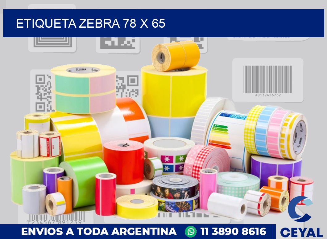 etiqueta zebra 78 x 65