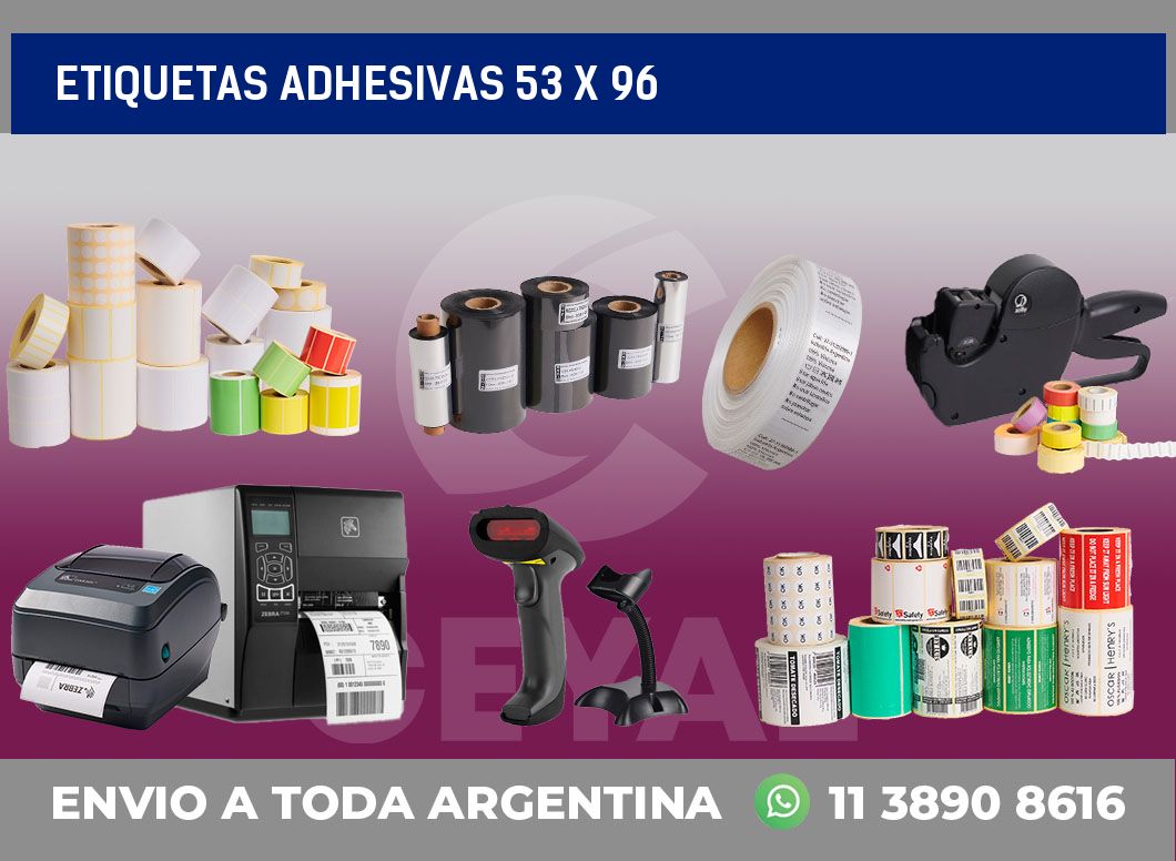etiquetas adhesivas 53 x 96