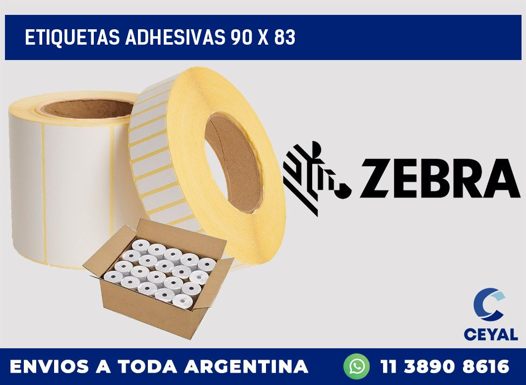etiquetas adhesivas 90 x 83