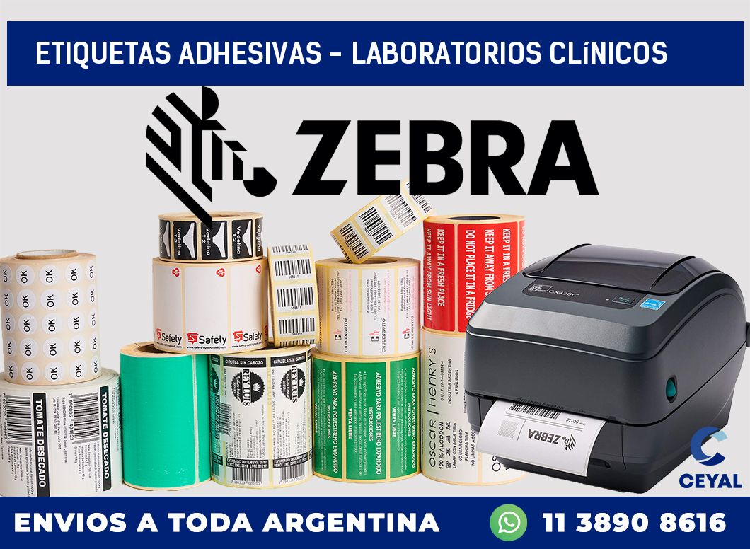 etiquetas adhesivas – Laboratorios clínicos
