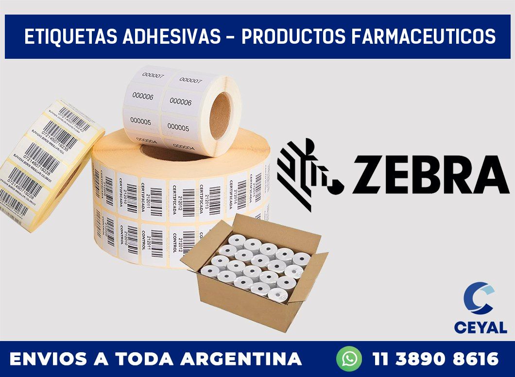 etiquetas adhesivas – productos farmaceuticos