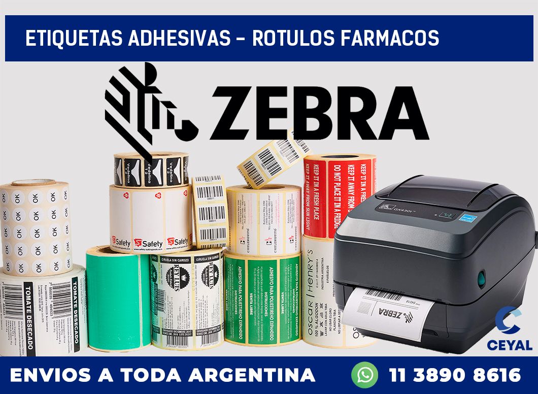 etiquetas adhesivas – rotulos farmacos